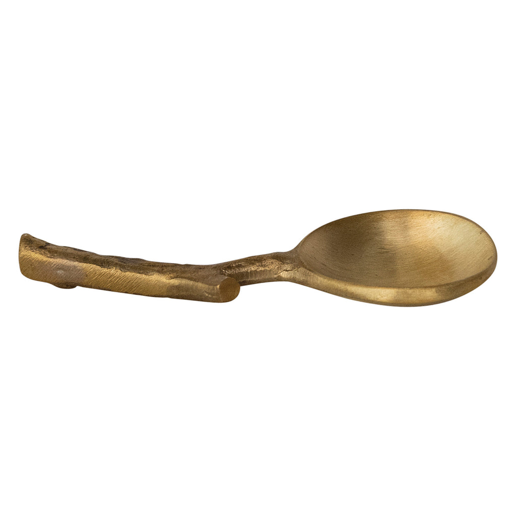 Brass Spoon with Twig Shaped Handle