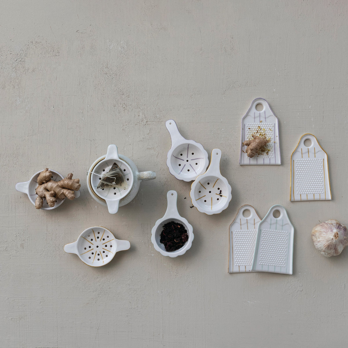 Stoneware Garlic/Ginger Grater