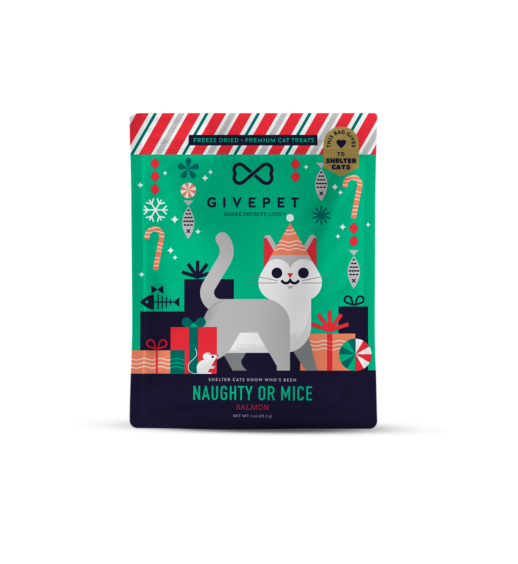 GivePet Naughty or Mice Freeze Dried Holiday Cat Treats