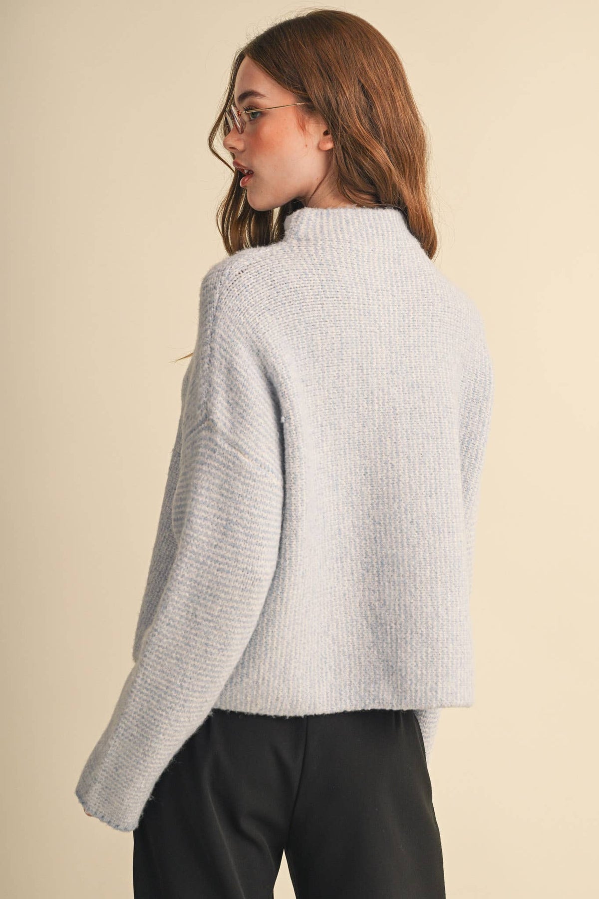 STRIPED SWEATER CARDIGAN WITH COLORFUL BUTTONS MSW11250