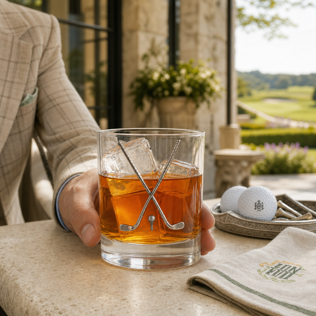 Golf Club Double Old Fashioned Glass