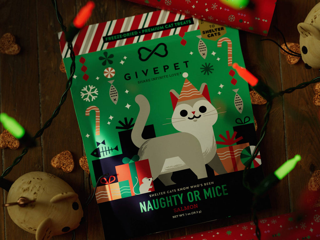 GivePet Naughty or Mice Freeze Dried Holiday Cat Treats