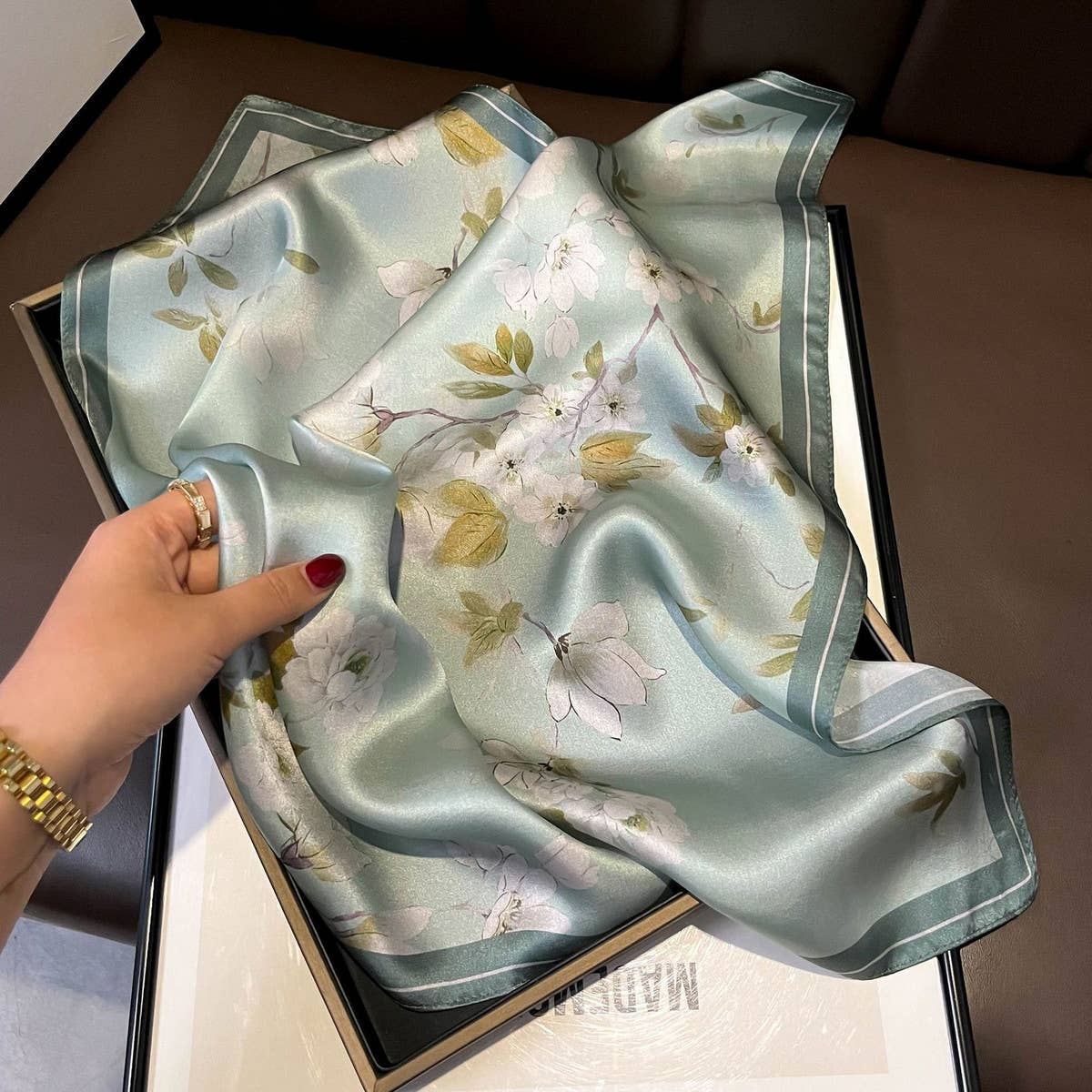 Mulberry Silk Scarf - Versatile Gift Square_CWASC0551
