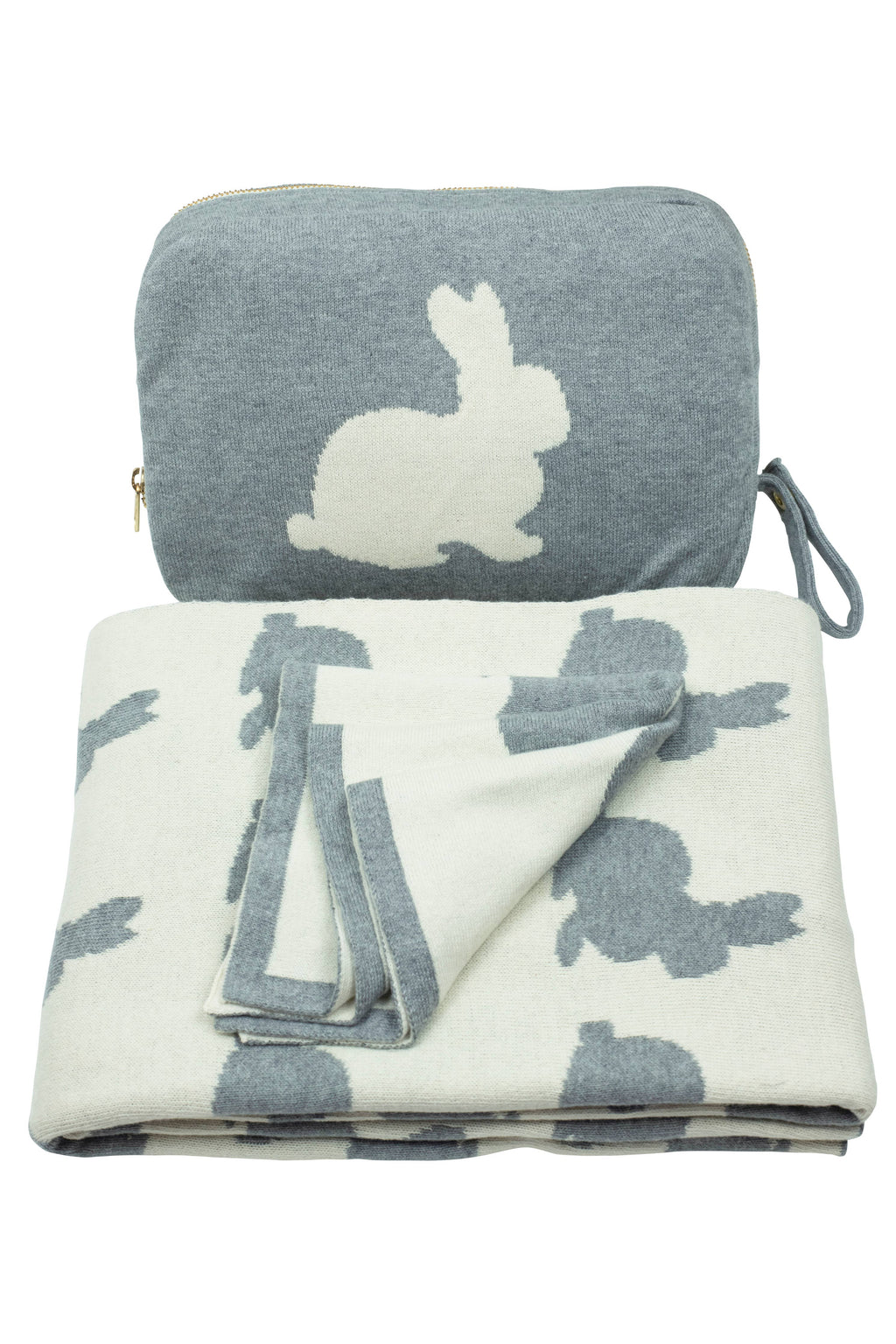 Bunny Baby Blanket Travel Kit