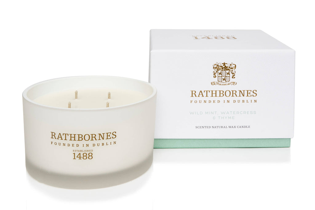 Wild Mint, Watercress & Thyme Scented Luxury Candle