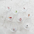 Stemless Wine Glass w/ Holiday Figure Inside, 8 Styles