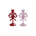 Cast Iron Bow Taper Holder, 2 Colors